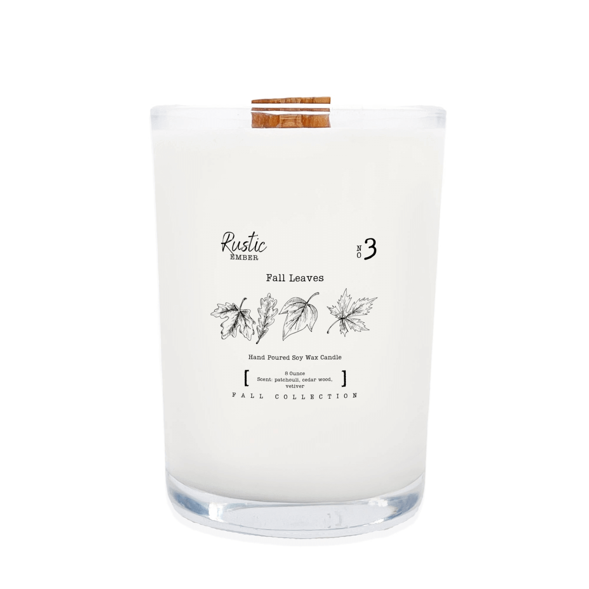 Fall Leaves Scented Natural Soy Candle 