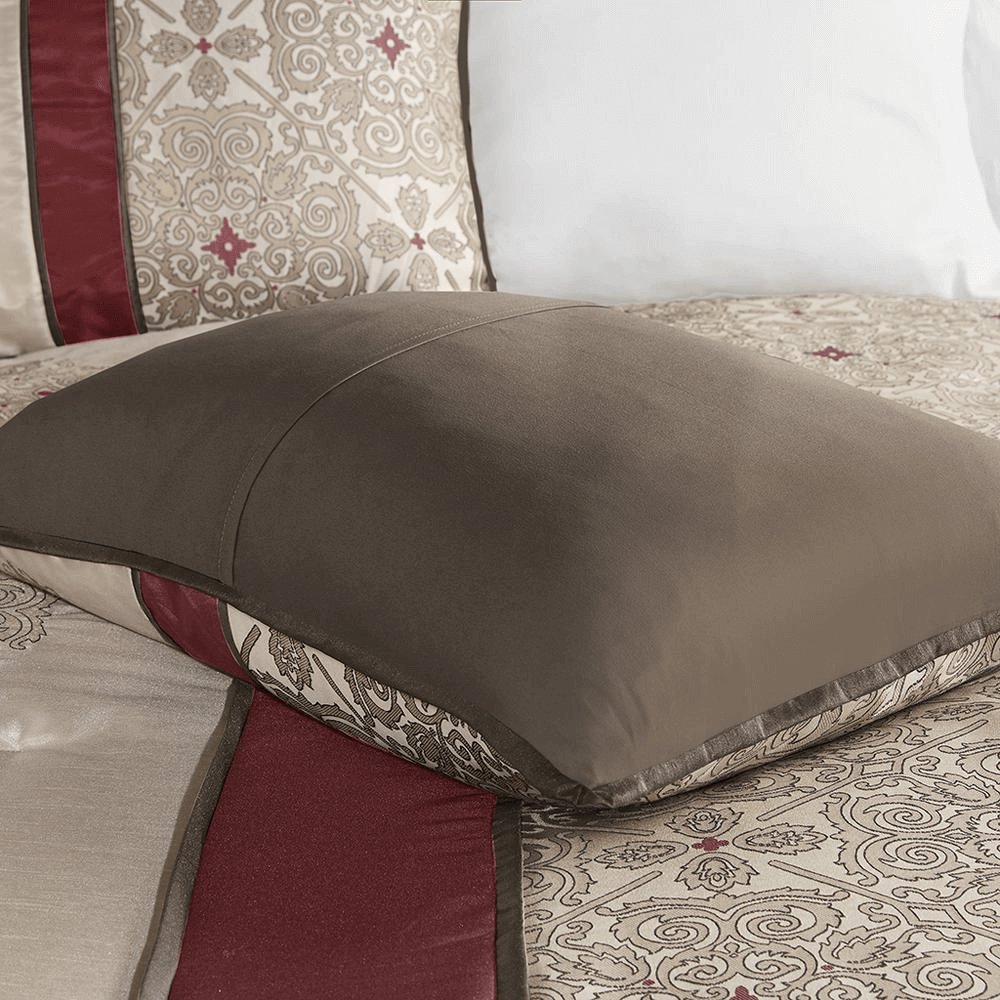 7 Piece Jacquard Comforter Set with Throw Pillows - Hearth Home & Living