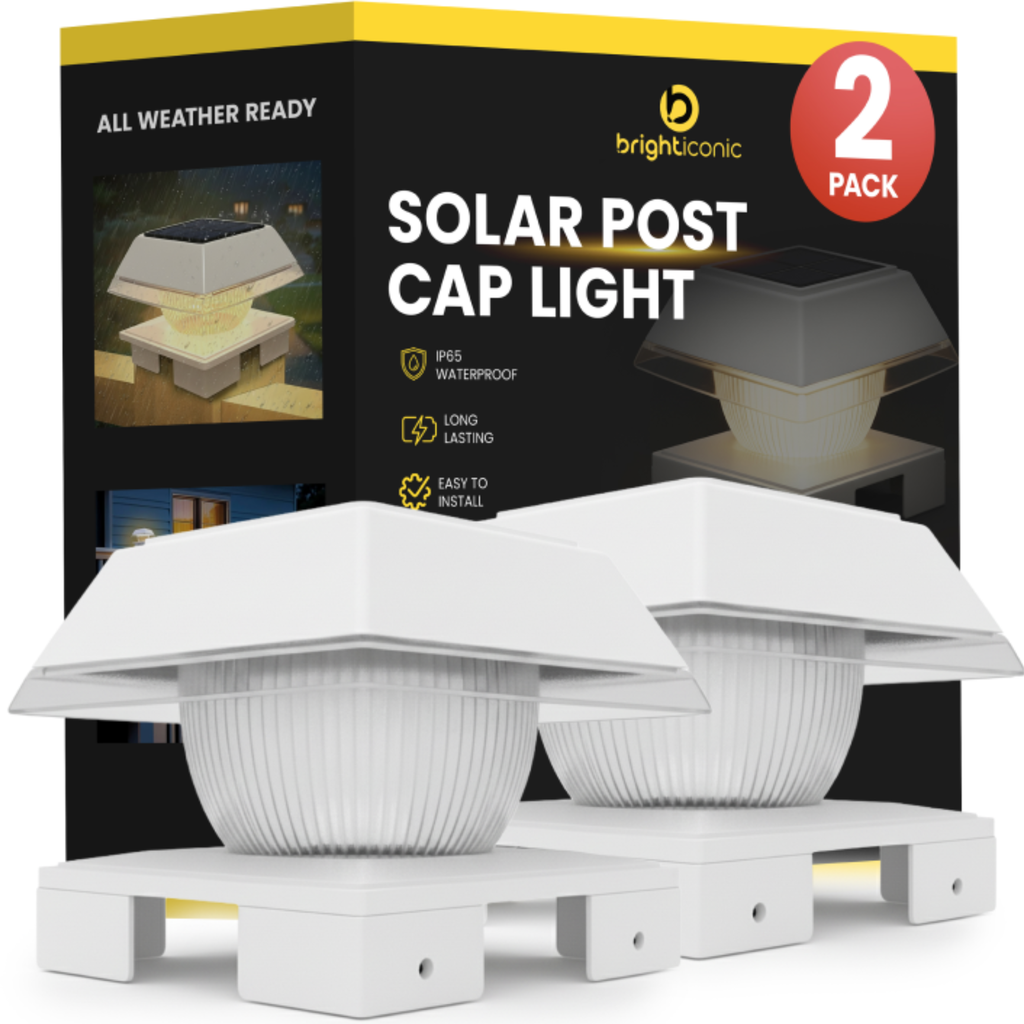Solar Post Cap Lights Dual Mode ‎BICSGL-14 (2Pack)