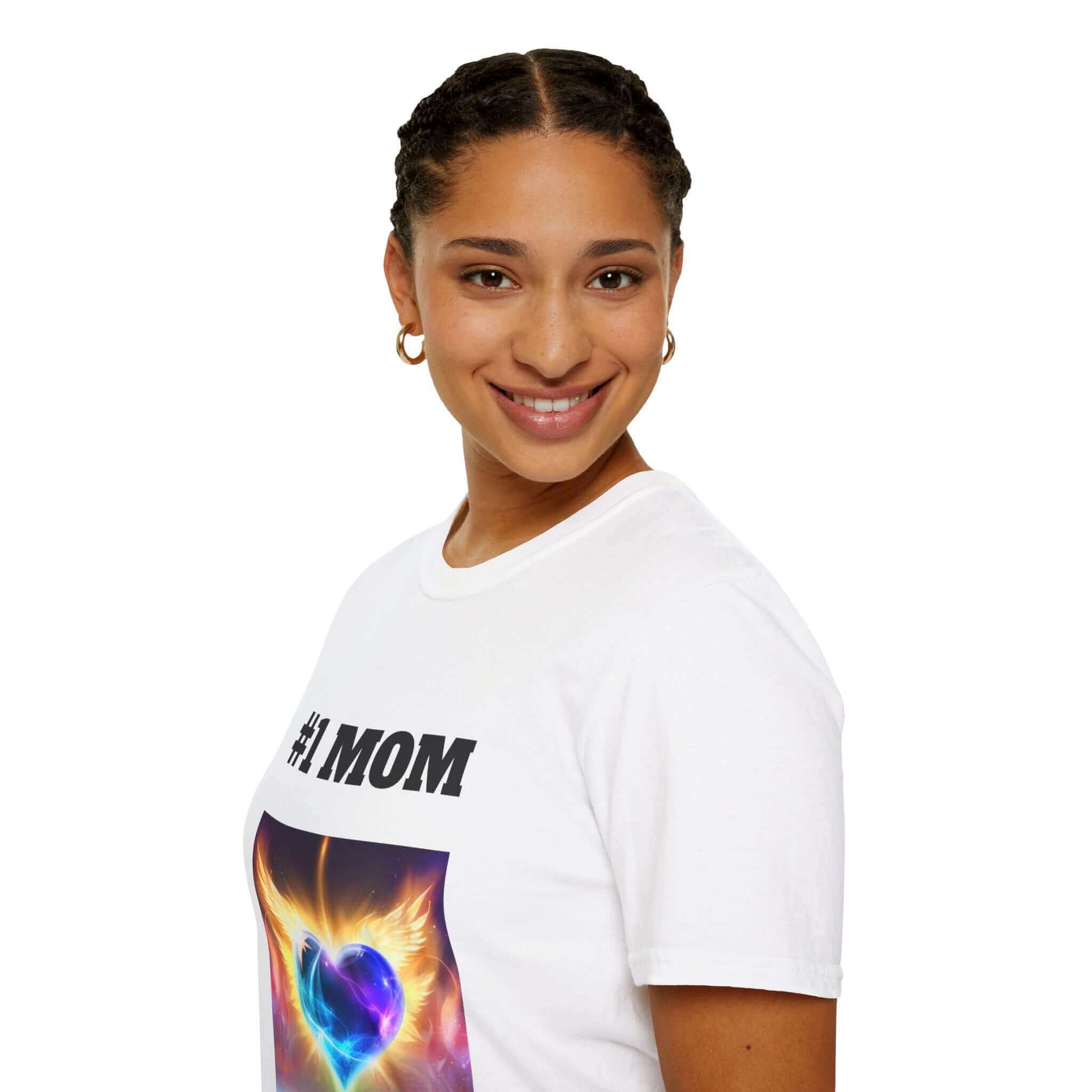 #1 Mom Softstyle T-Shirt - 3