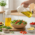 2-Pack 16oz 2-in-1 Glass Olive Oil Sprayer & Dispenser