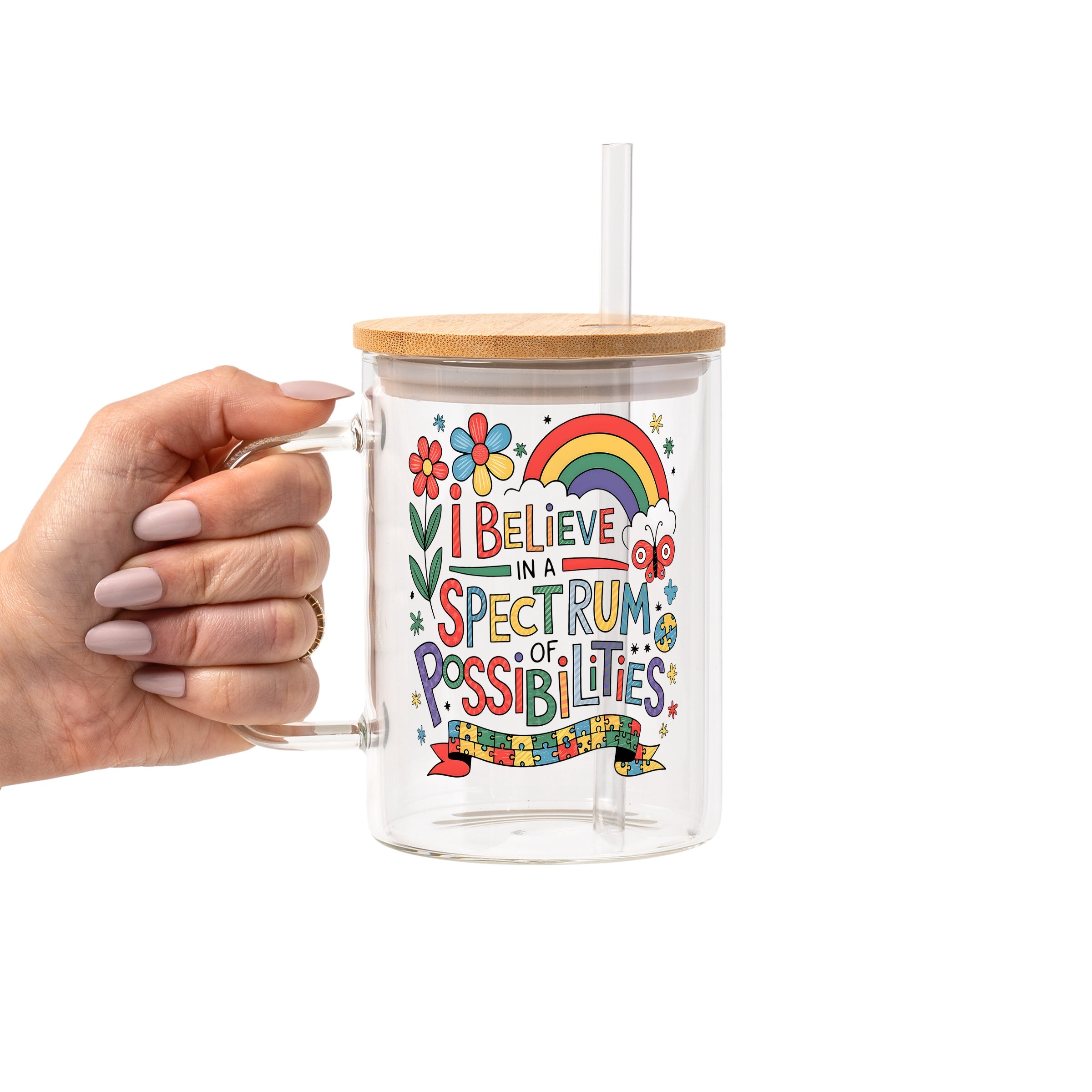 Spectrum of Possibilities Glass Cup