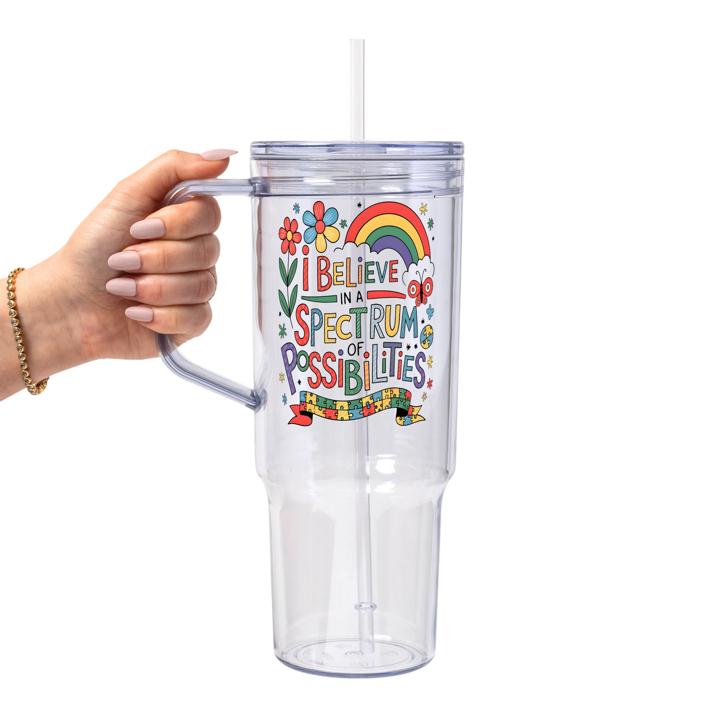 Spectrum of Possibilities Glass Cup