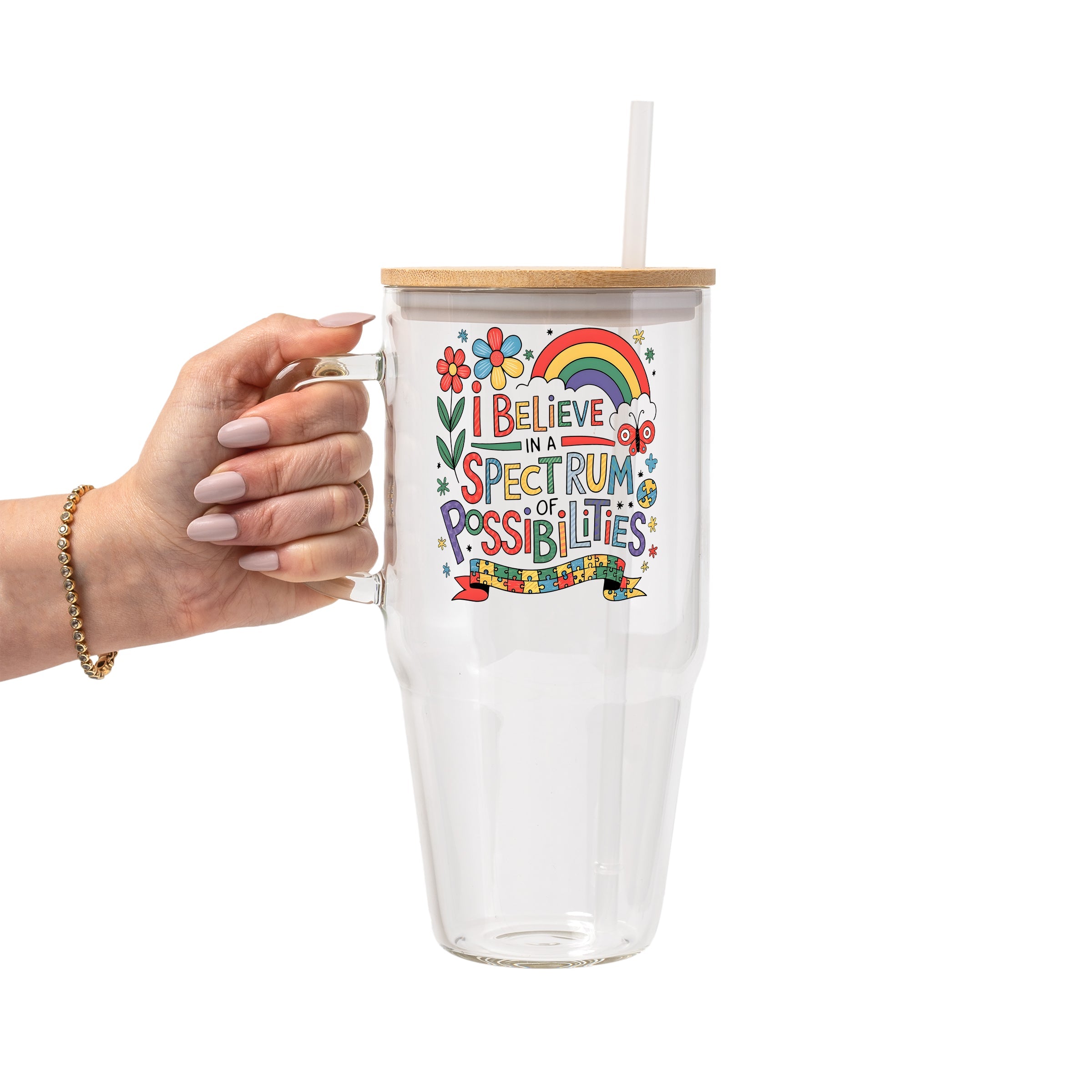 Spectrum of Possibilities Glass Cup