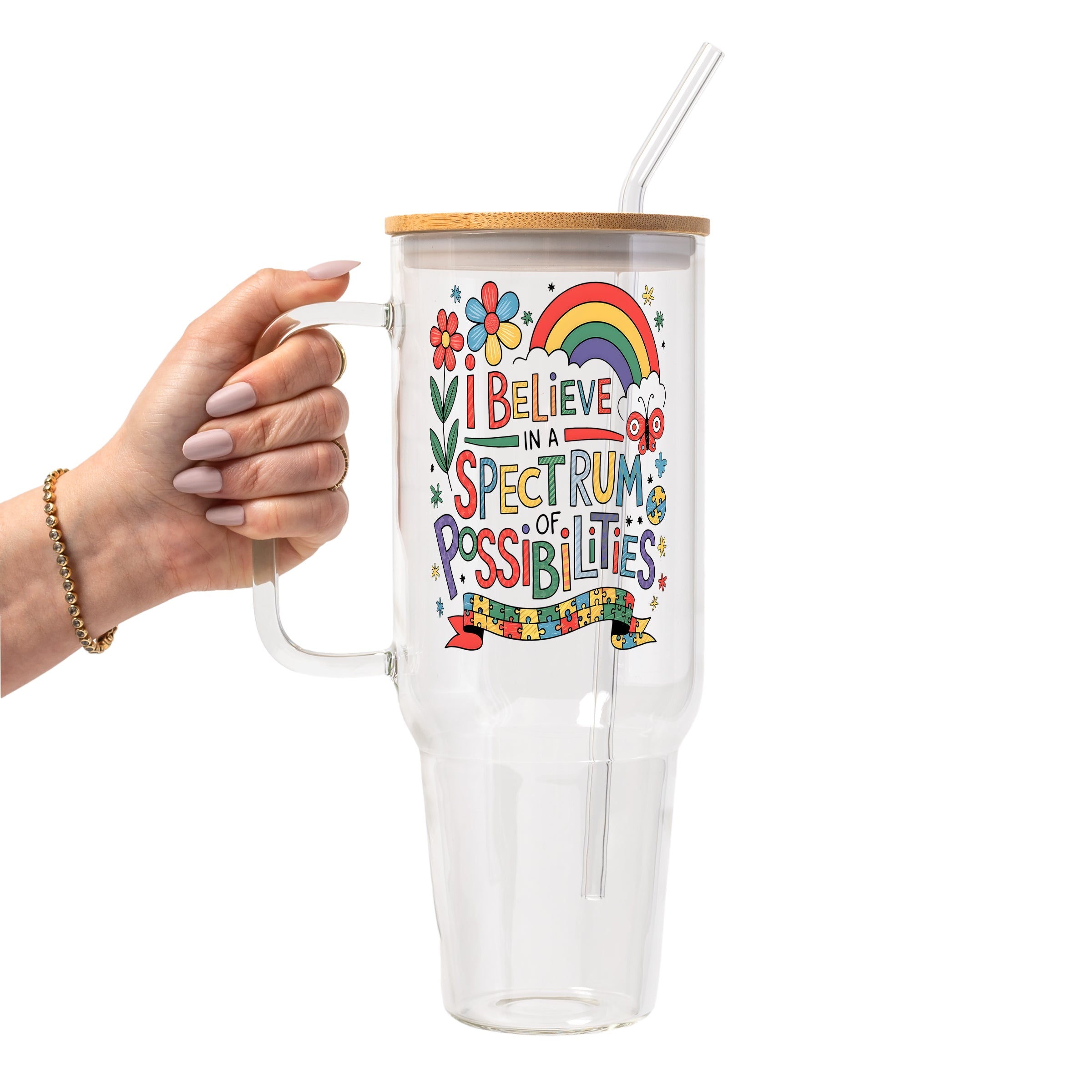 Spectrum of Possibilities Glass Cup