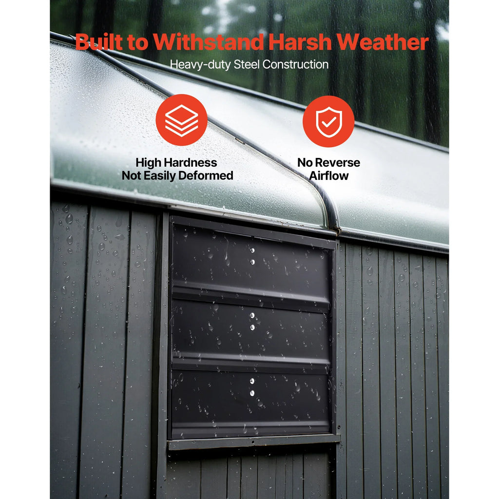 SucceBuy Wall Mounted Shutter Exhaust Fan With Variable Speed Controller