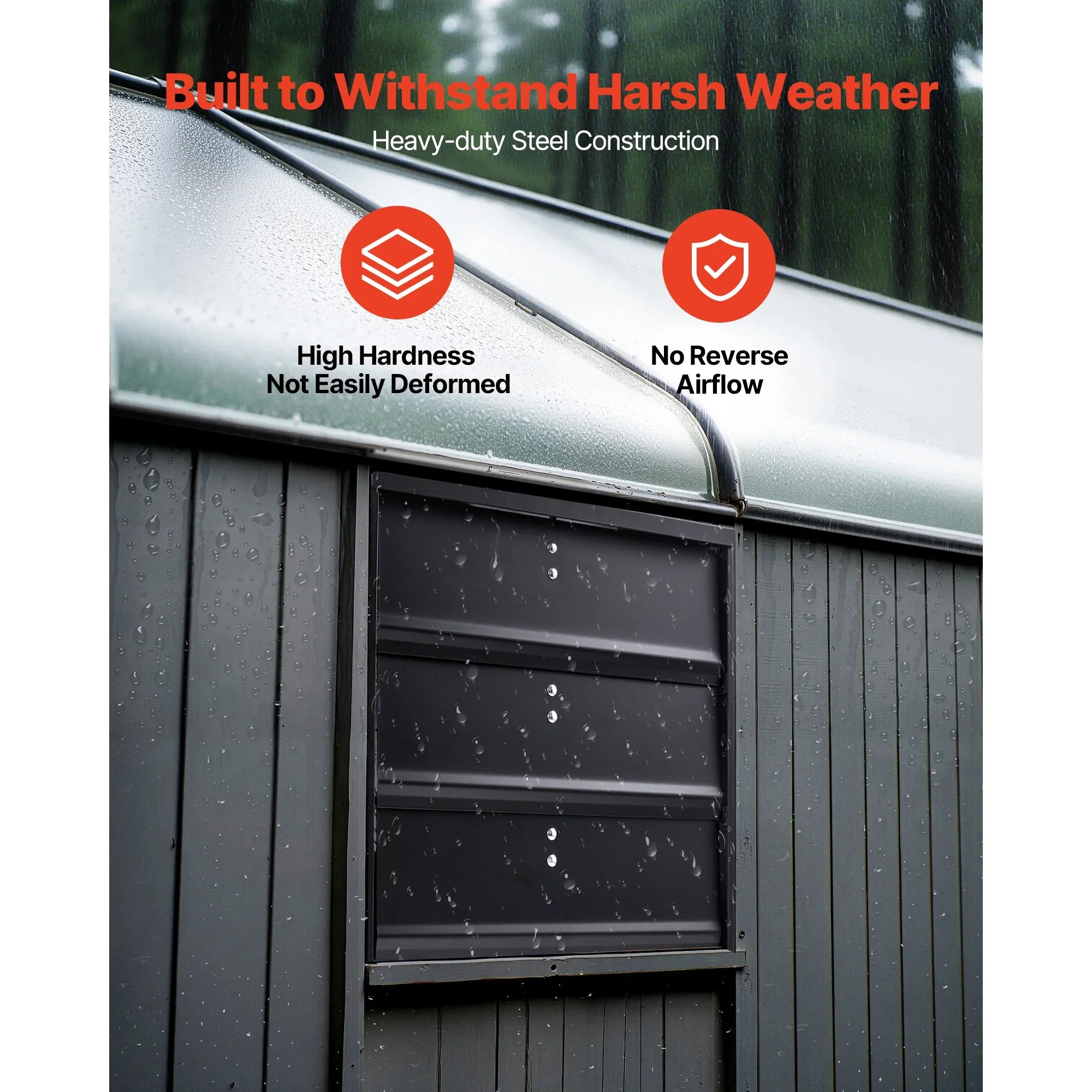 SucceBuy Wall Mounted Shutter Exhaust Fan With Variable Speed Controller