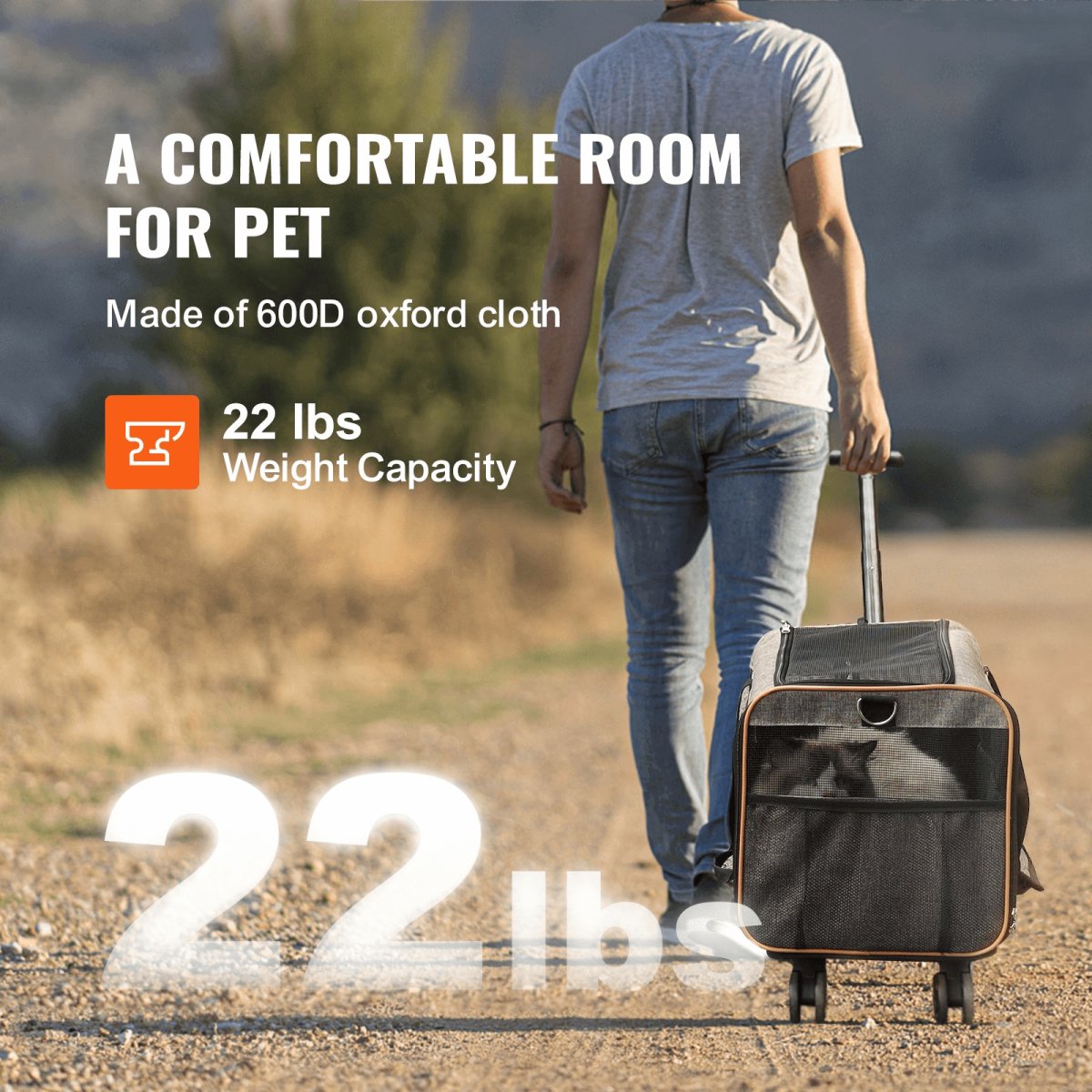 Airline - Approved Pet Carrier with Wheels - Hearth Home & Living