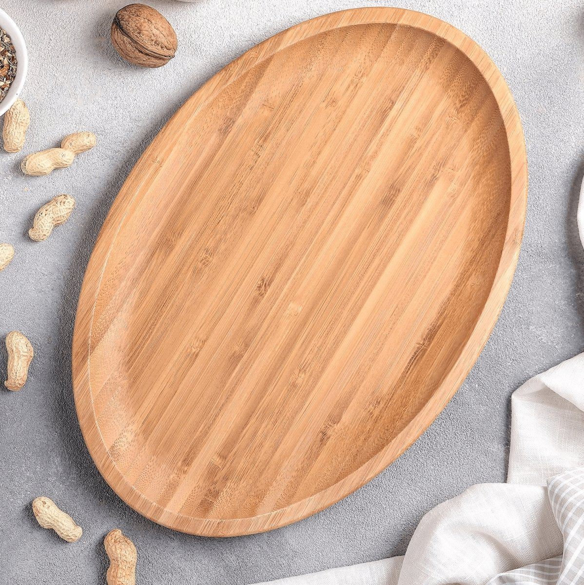 Bamboo Oval Hostess Platter - Hearth Home & Living