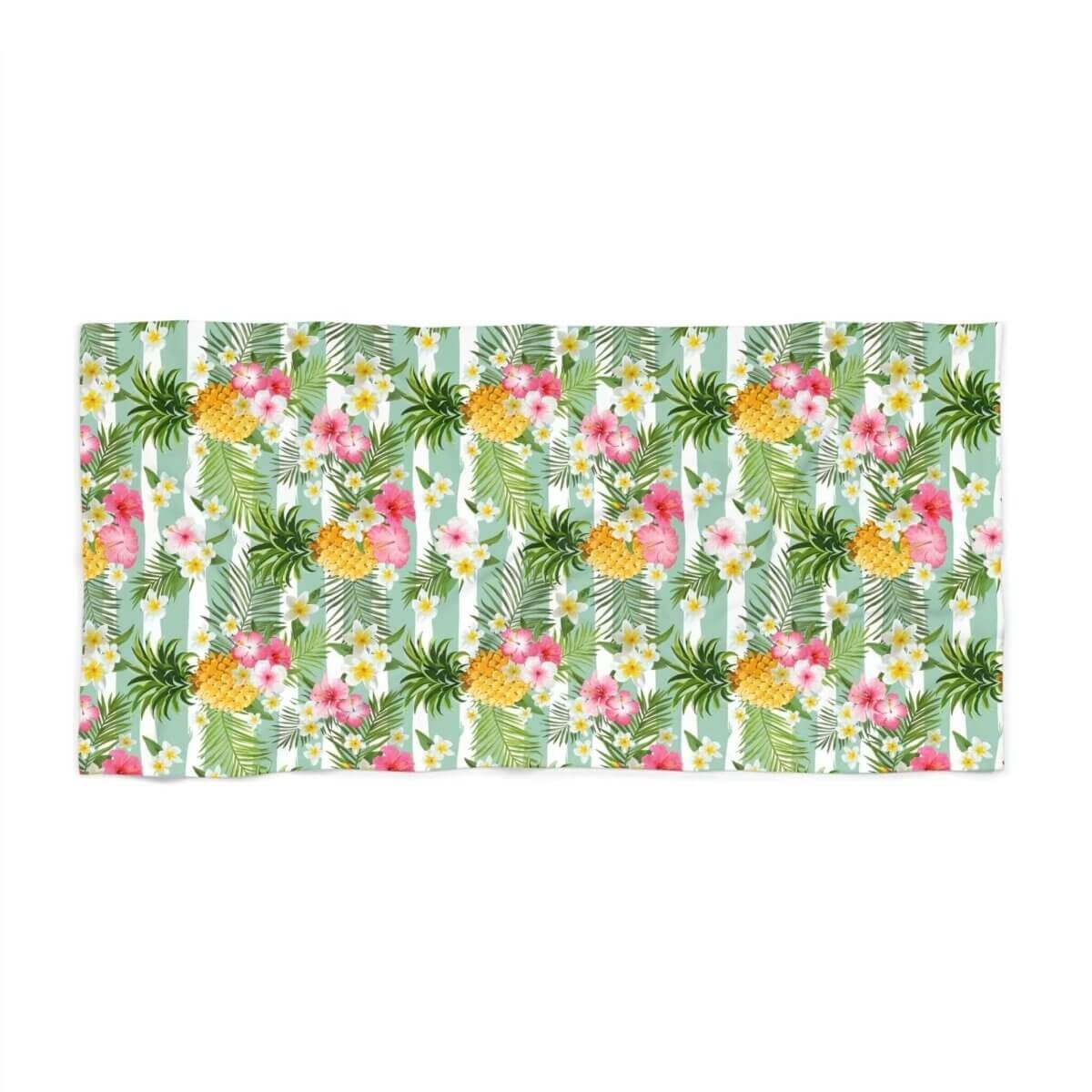 Beach Towel 36" X 72" Tropical Flowers - Hearth Home & Living