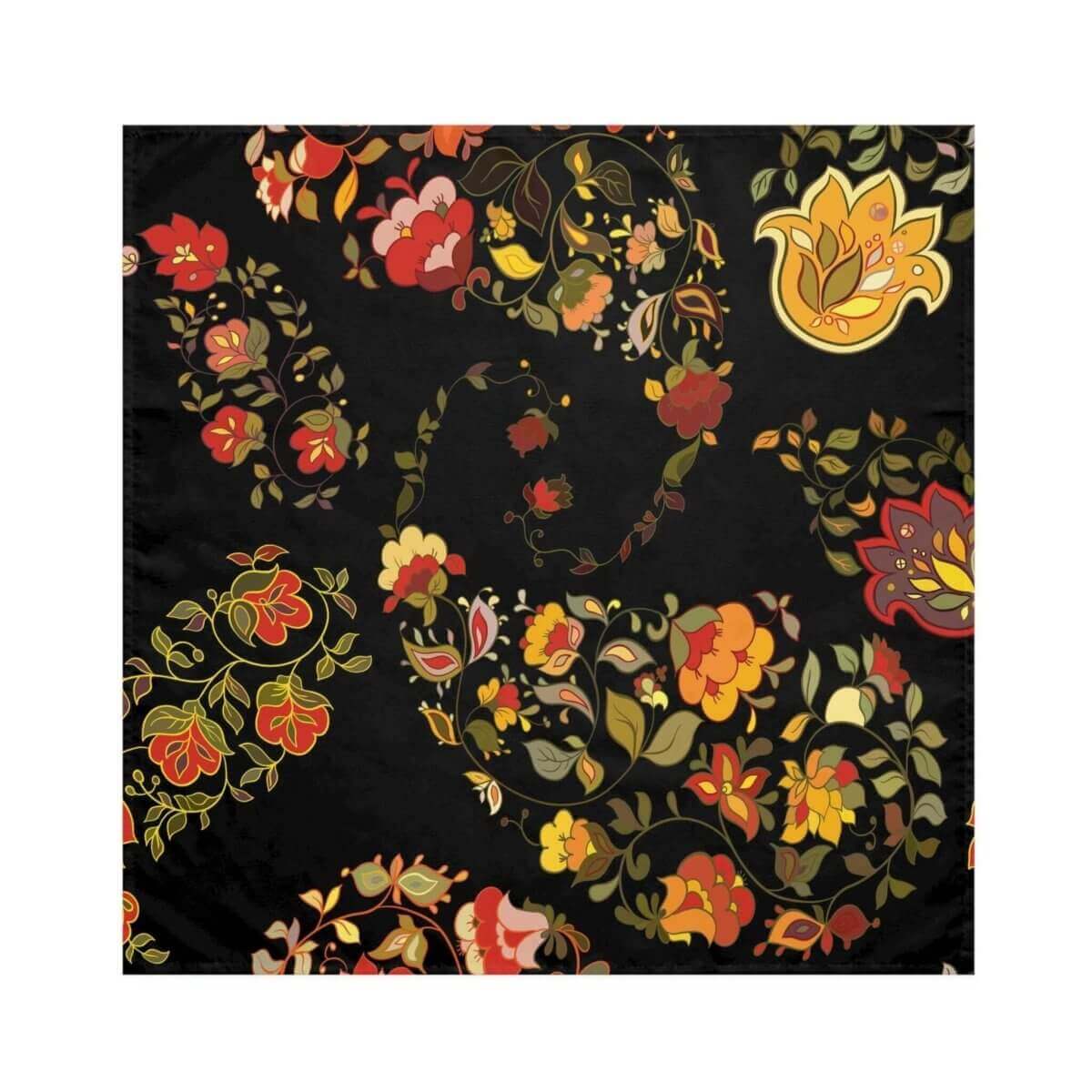 Black Floral Paisley Napkins 4 Pc. set - Hearth Home & Living