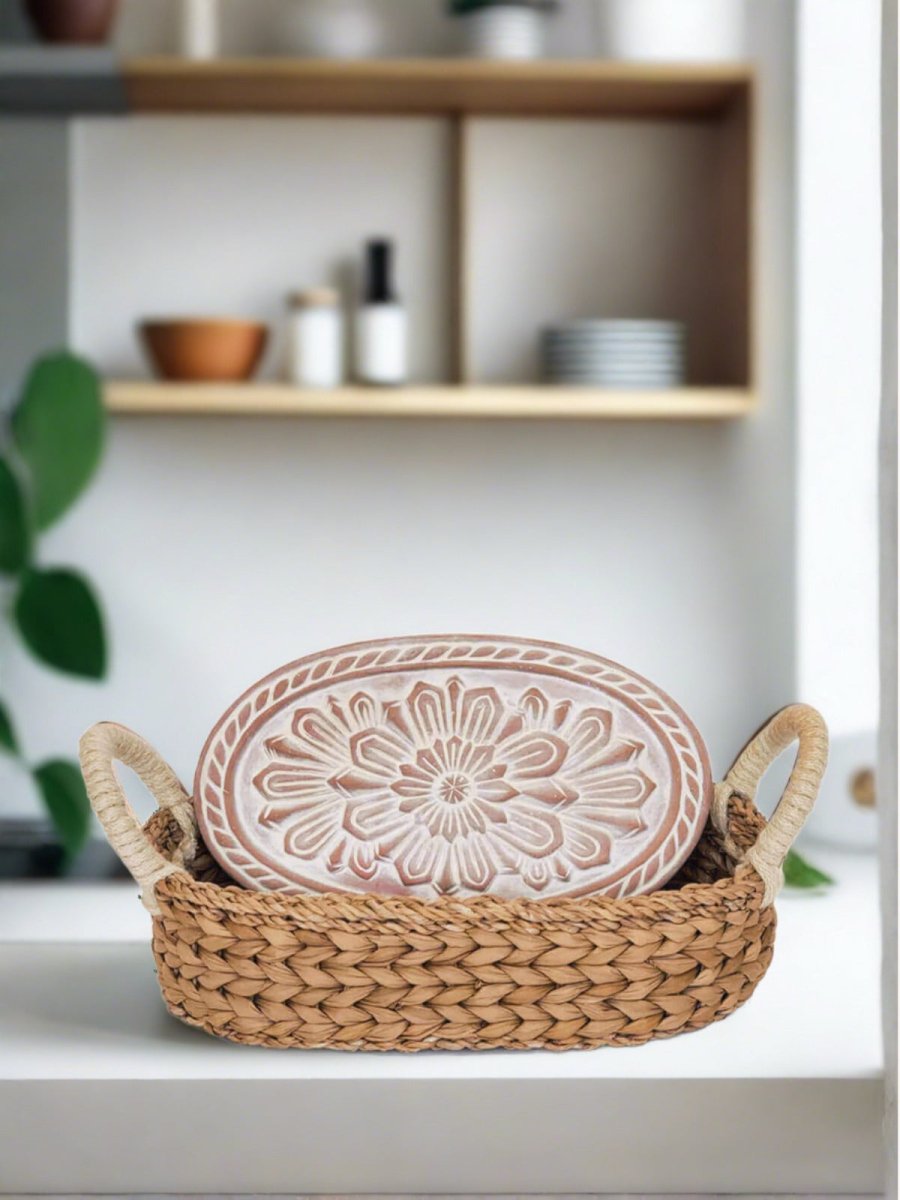 Bread Warmer & Basket - Flower - Hearth Home & Living