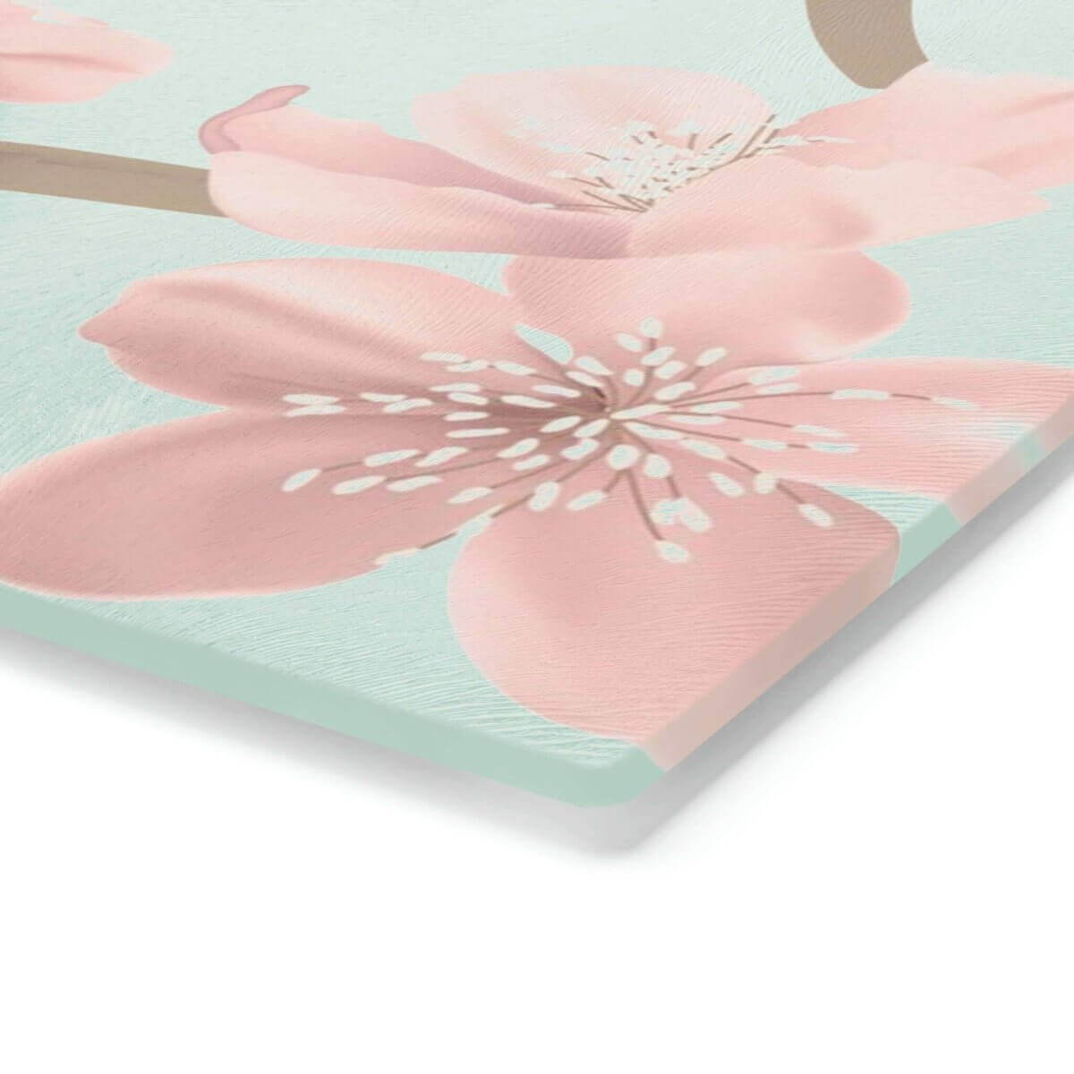 Cherry Blossoms Tempered Glass Cutting Board| Hearth Home & Living - Hearth Home & Living