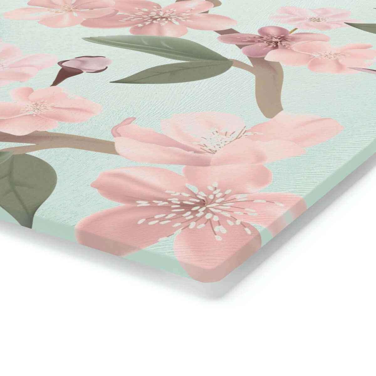 Cherry Blossoms Tempered Glass Cutting Board| Hearth Home & Living - Hearth Home & Living