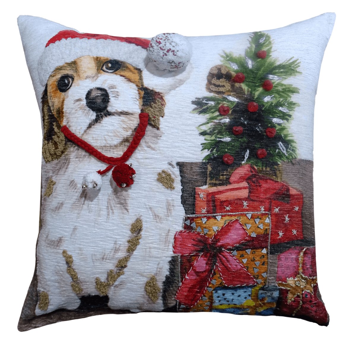 Christmas Cutie Puppy Accent Throw Pillow 20" x 20" - Hearth Home & Living