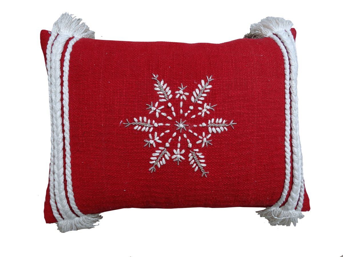 Christmas Snowflake Throw Pillow 14" x 24" - Hearth Home & Living