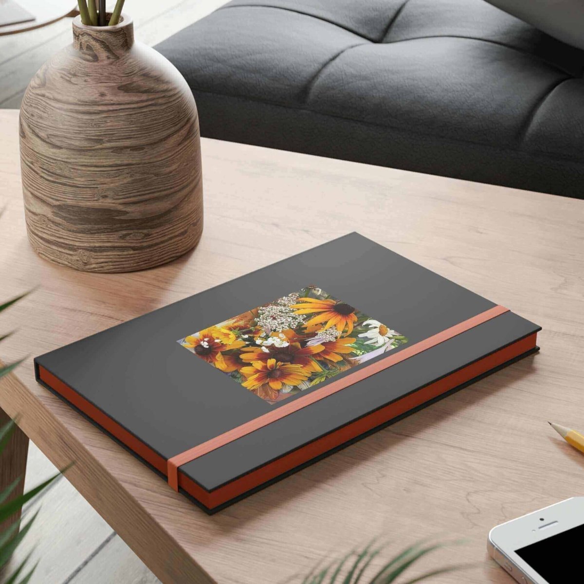 Color Contrast Hard Cover Notebook - Bouquet - Hearth Home & Living