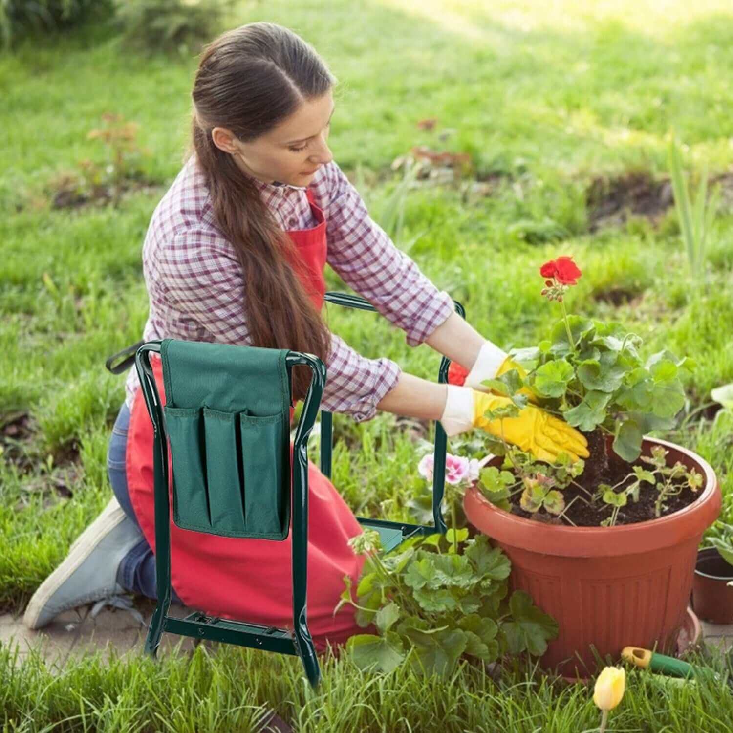 Foldable Garden Kneeler and Seat - 10