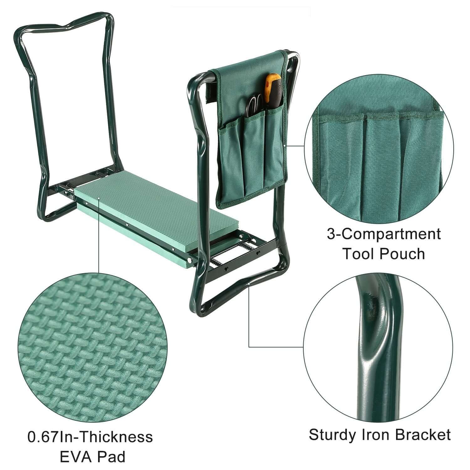 Foldable Garden Kneeler and Seat - 4