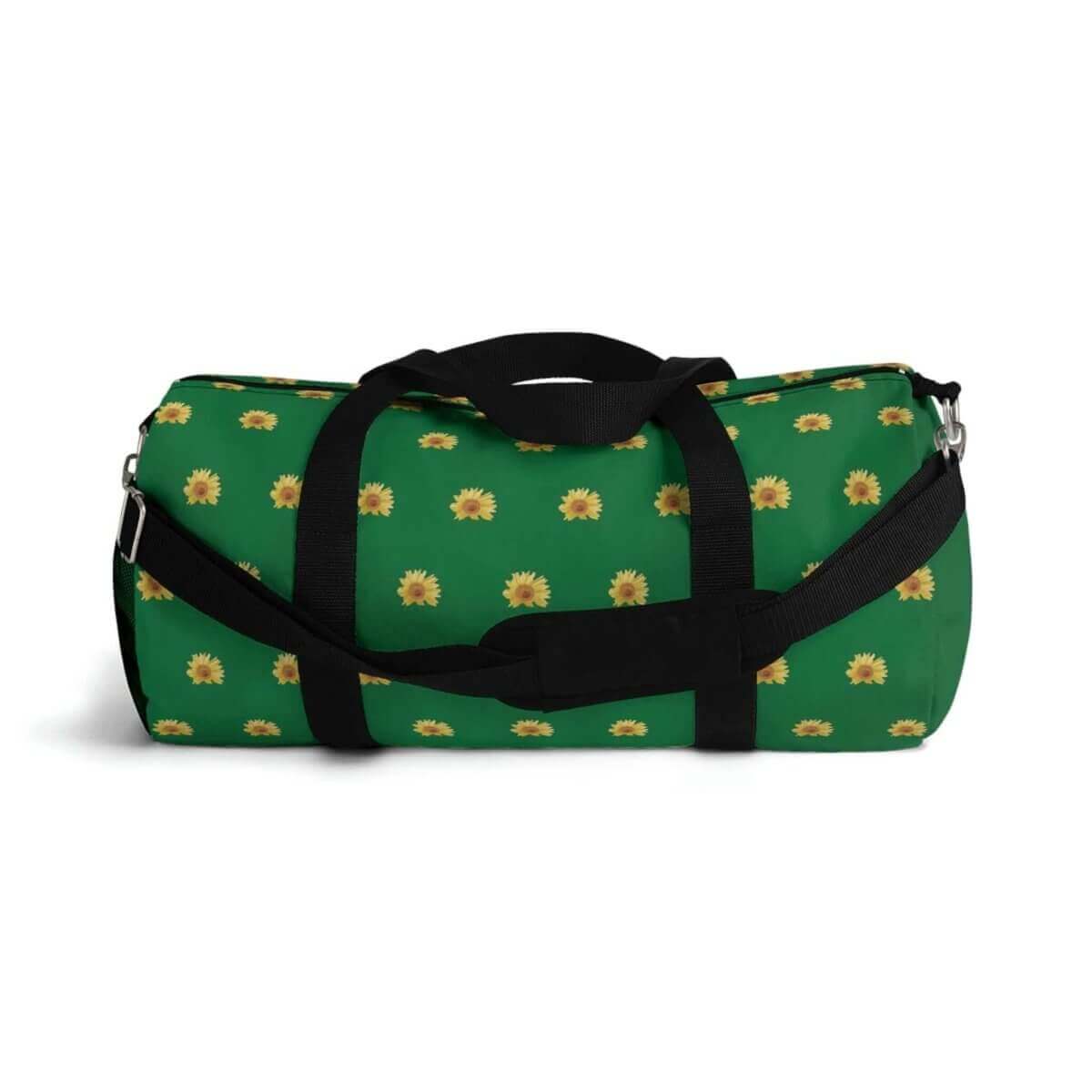 Duffel Bag - Green Sunny Sunflower Design - Hearth Home & Living