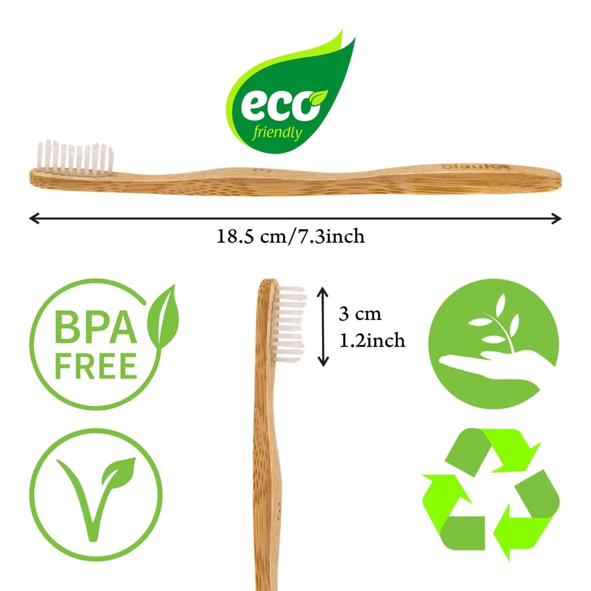 Eco - Friendly Toothbrushes - Set of Five - Hearth Home & Living