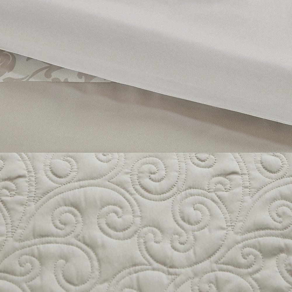 Embroidered 8 Piece Comforter Set - Neutral Hues - Hearth Home & Living