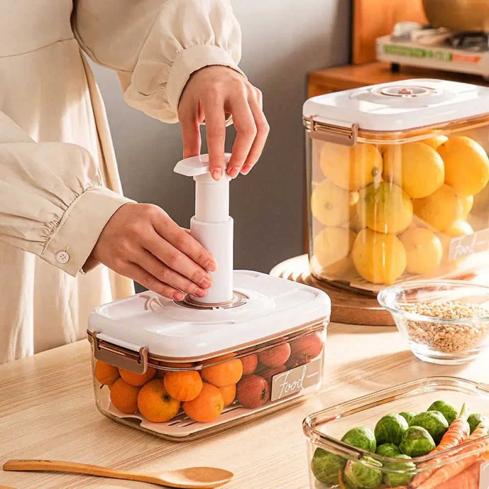 Arbaglobal Vacuum Seal Glass Food Storage Container Set