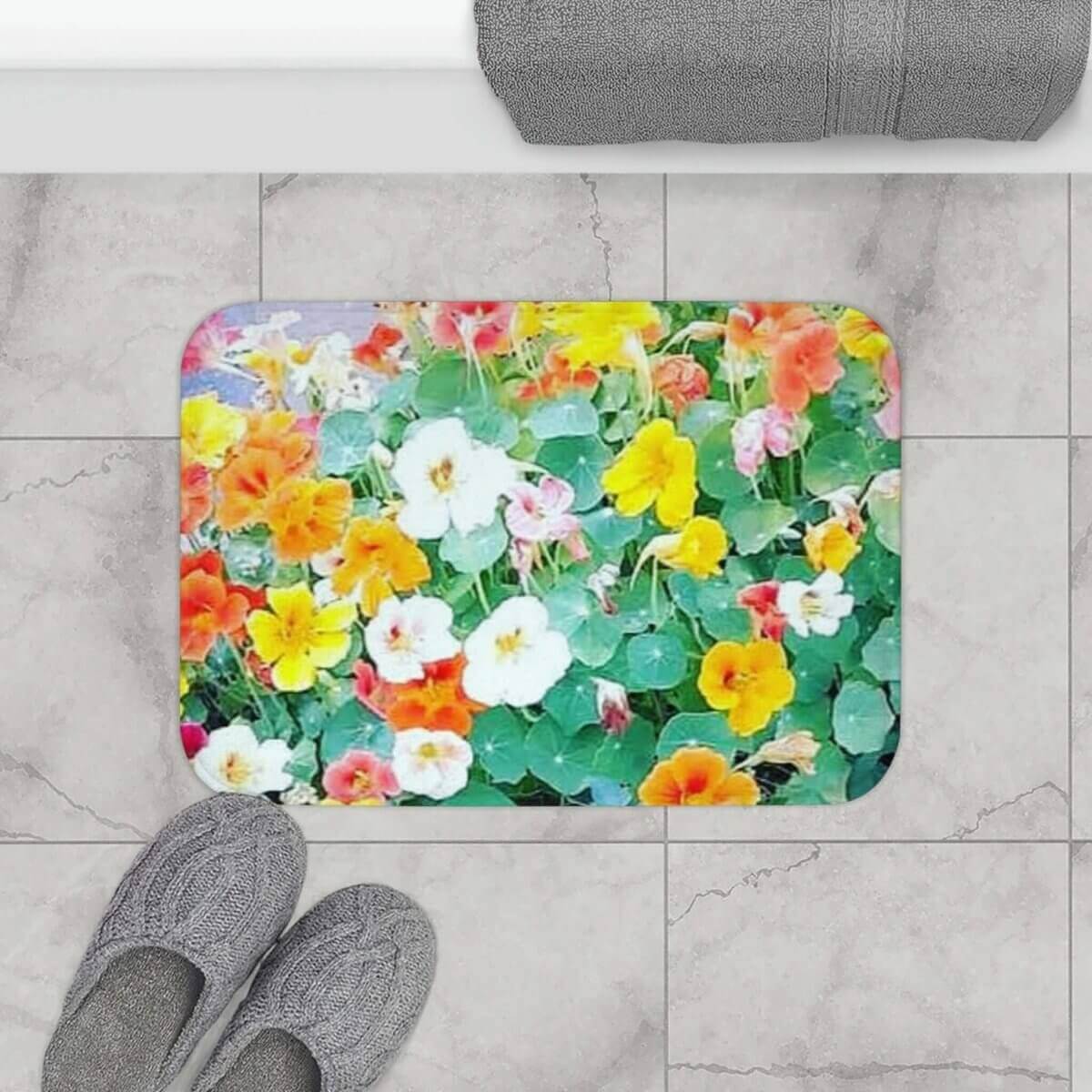 Garden Bathmat - Nasturtium Collection - Hearth Home & Living