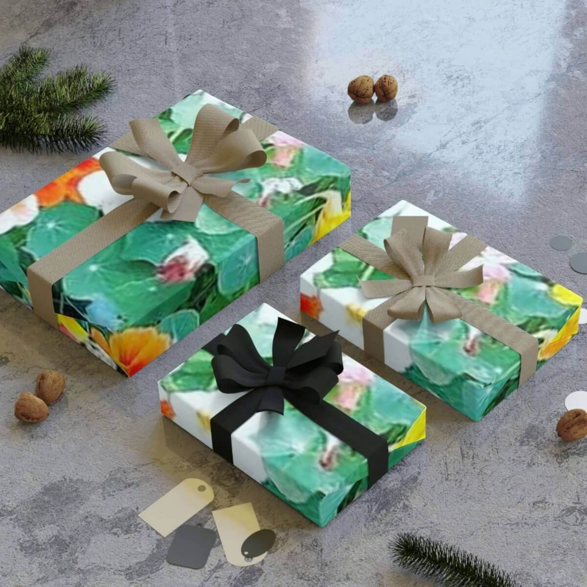 Garden Inspired Gift Wrapping Paper Rolls, 1pc - Hearth Home & Living