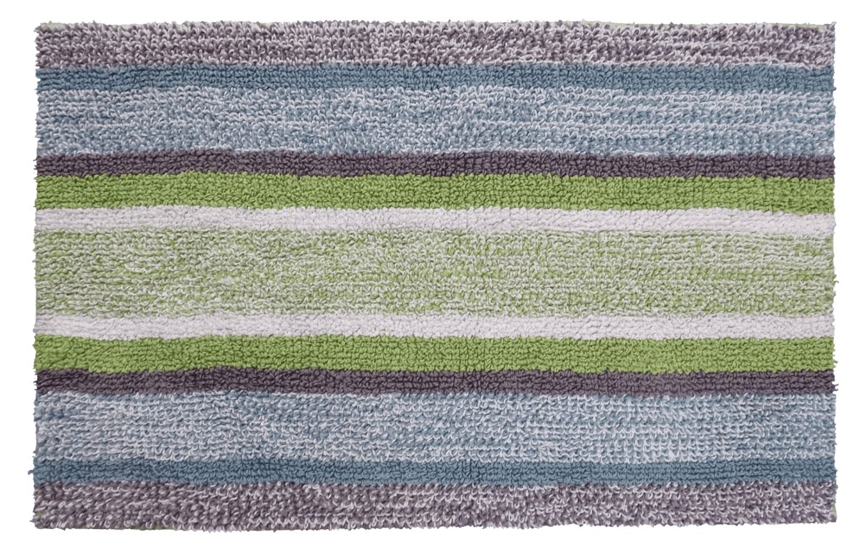 Hand Loomed Multi Color Striped Bath Rug - Hearth Home & Living