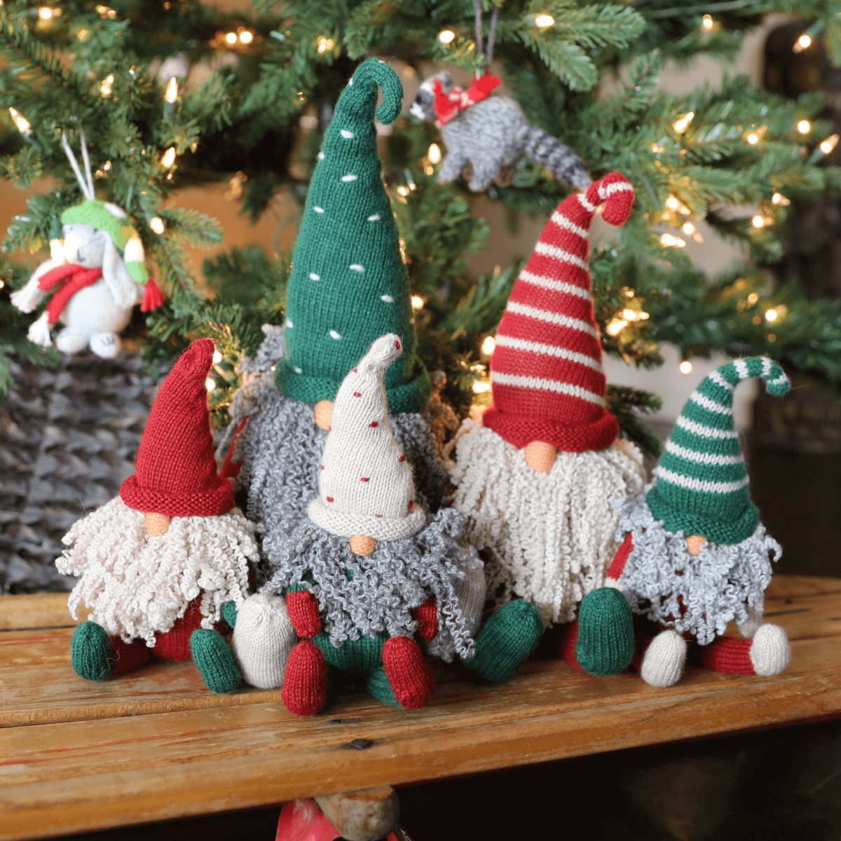 Handmade Artisanal Sitting Christmas Gnome 15" - Hearth Home & Living