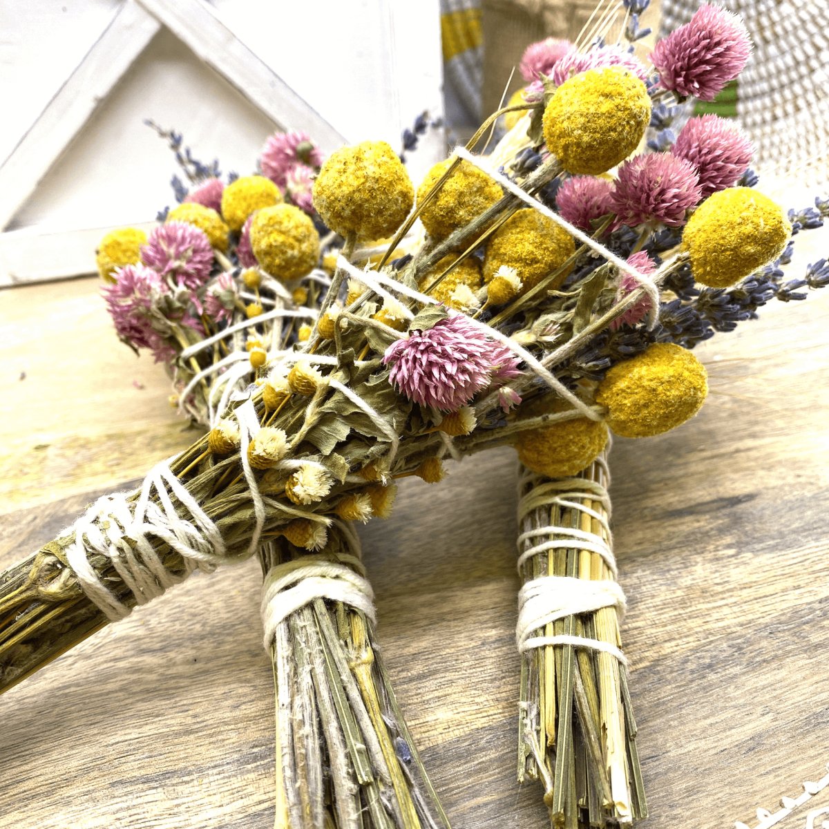 Lavender & Wheat, Floral Wand, Smudge Stick, 6 “ - Hearth Home & Living