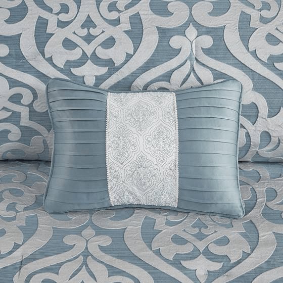 Luxurious 8 Piece Jacquard Comforter Set - Odette - Hearth Home & Living