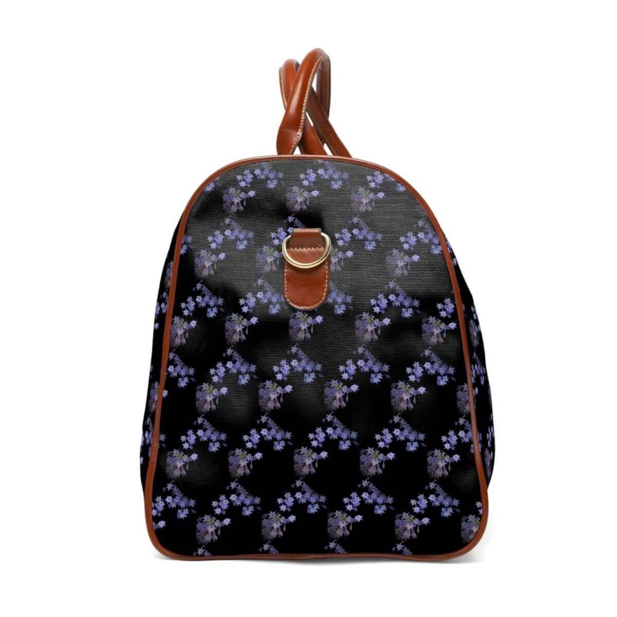 Navy Blue Floral Waterproof Travel Bag - Hearth Home & Living