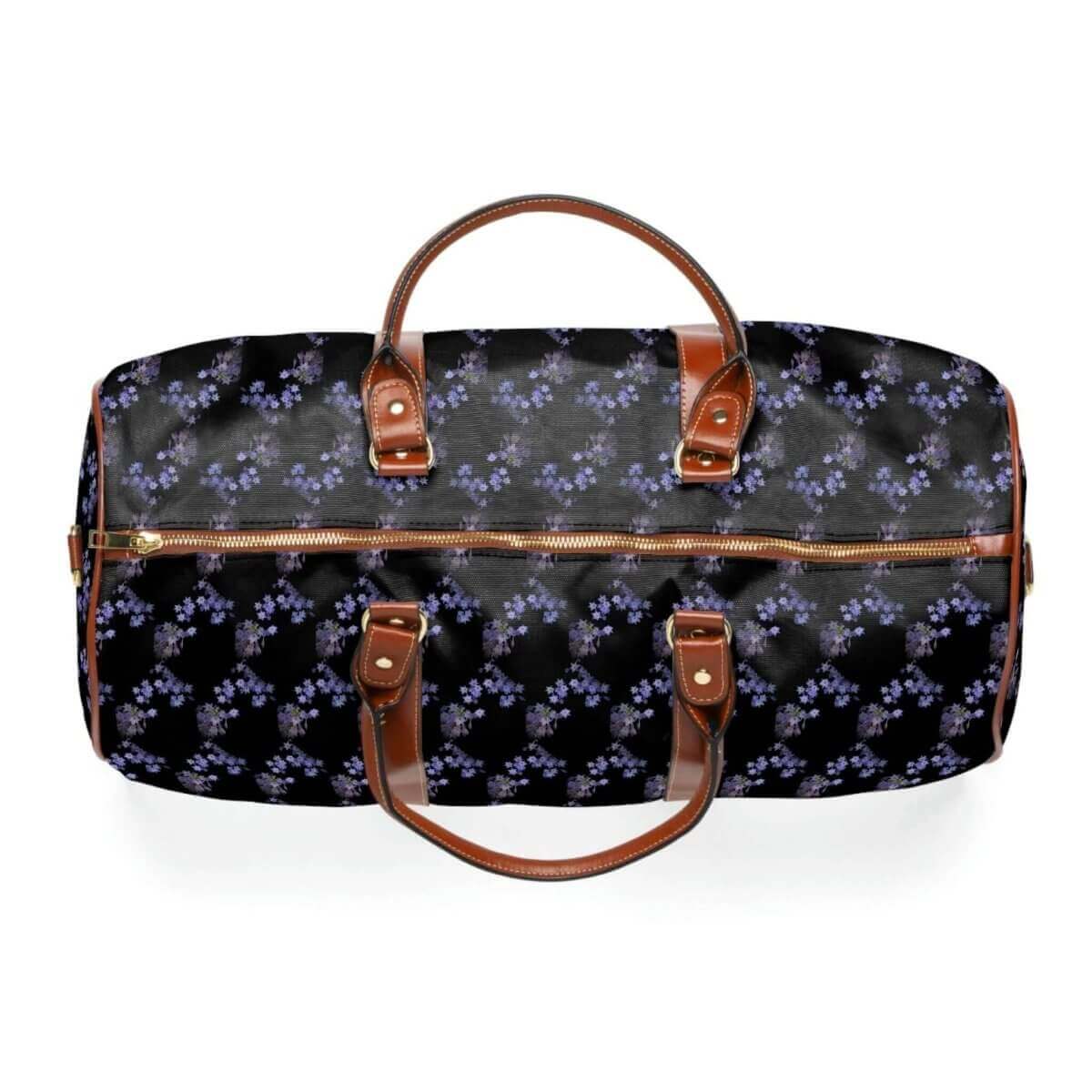 Navy Blue Floral Waterproof Travel Bag - Hearth Home & Living