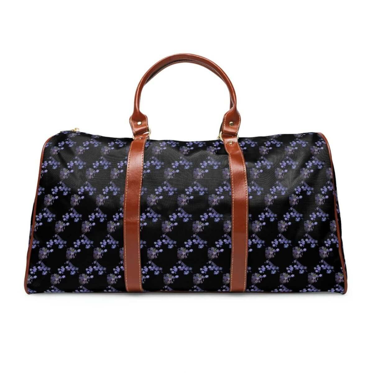 Navy Blue Floral Waterproof Travel Bag - Hearth Home & Living