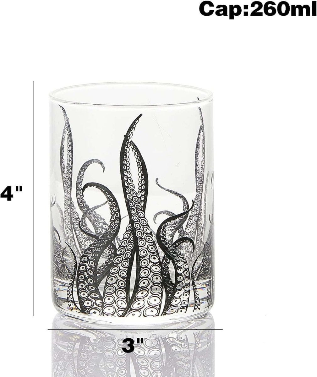 Octopus Tentacle Glassware - Set of 2, 9 Oz. - Hearth Home & Living