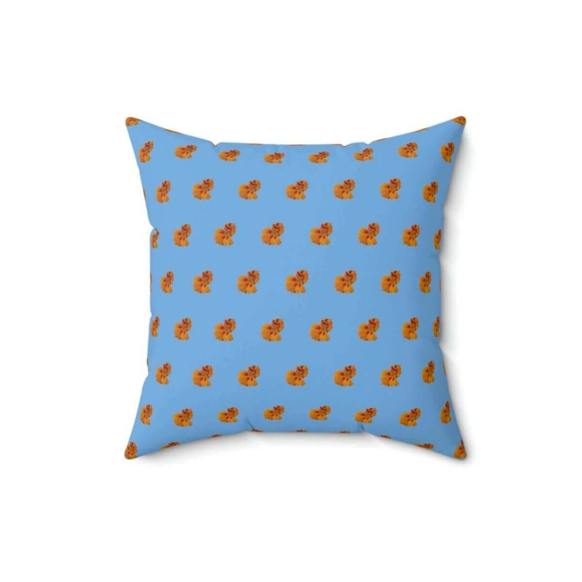 Our Nasturtium Design Blue Pillow - Hearth Home & Living