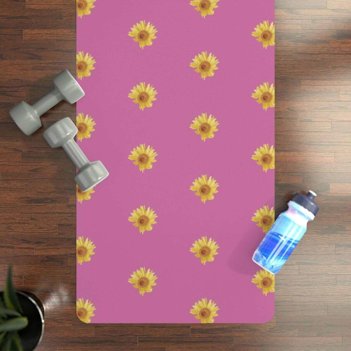 Pink Non - Slip Yoga Mat - Hearth Home & Living