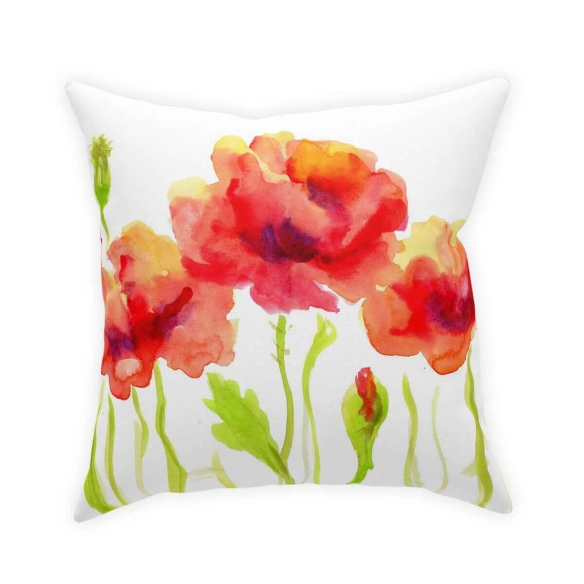 Poppies Broadcloth Pillow (1Pc. Various Sizes) - Hearth Home & Living