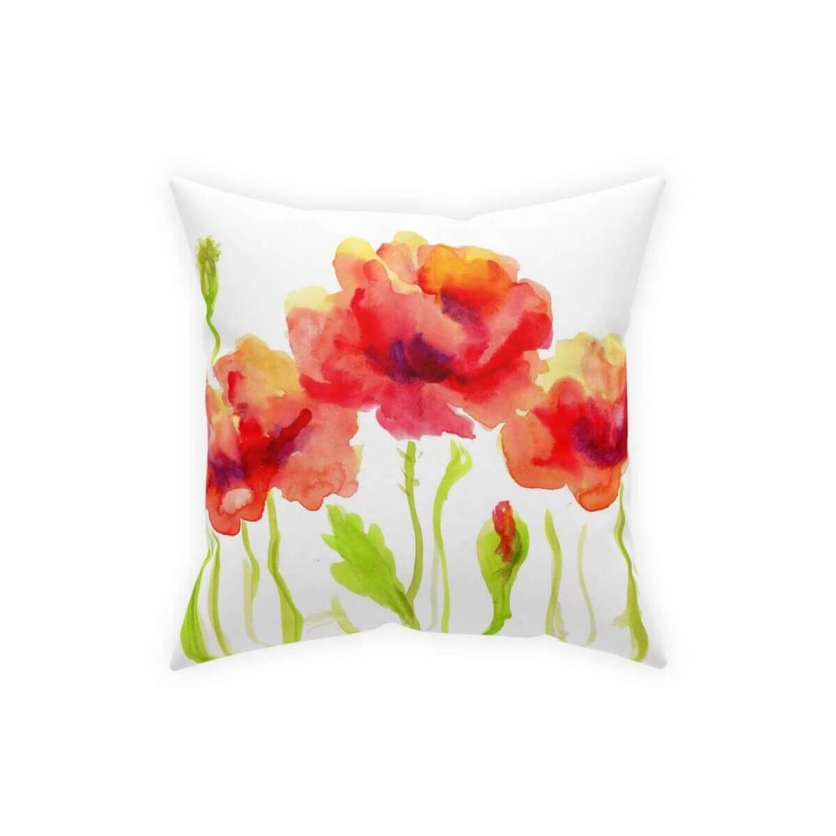 Poppies Broadcloth Pillow (1Pc. Various Sizes) - Hearth Home & Living