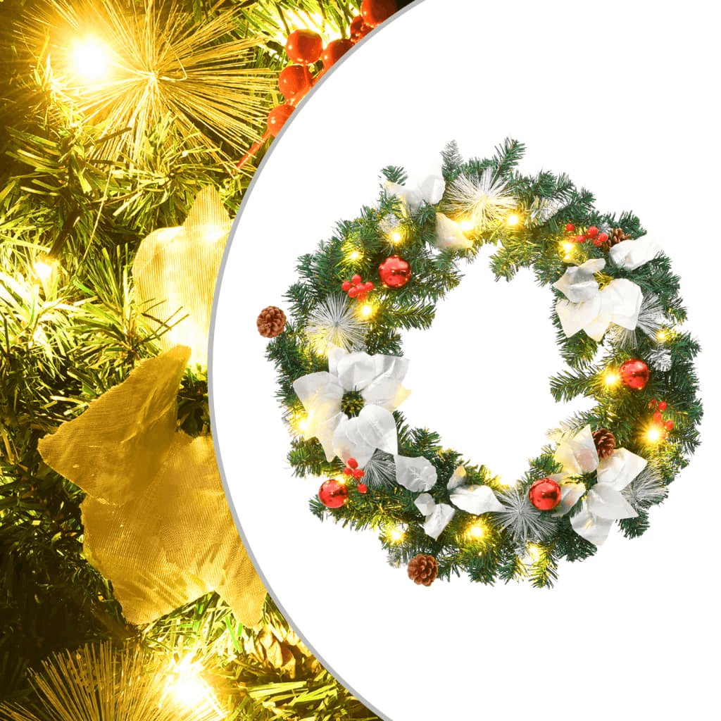 Pre - Lit Decorated Christmas Wreath - Hearth Home & Living