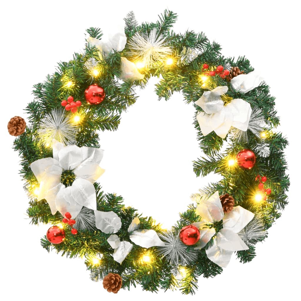 Pre - Lit Decorated Christmas Wreath - Hearth Home & Living