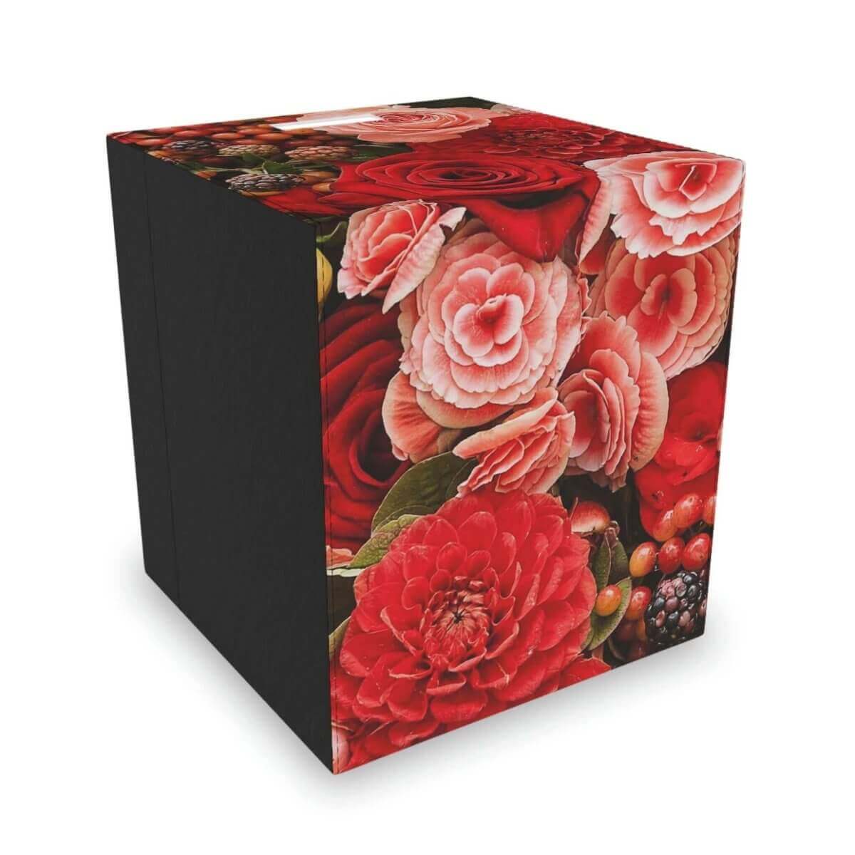 Rose Bouquet Felt Storage Box - Hearth Home & Living