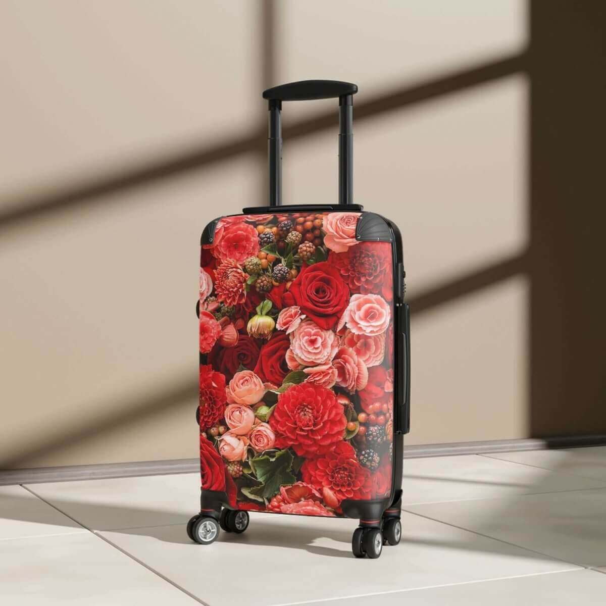 Rose Designed Suitcase w/360 Degree Swivel Wheels - Hearth Home & Living