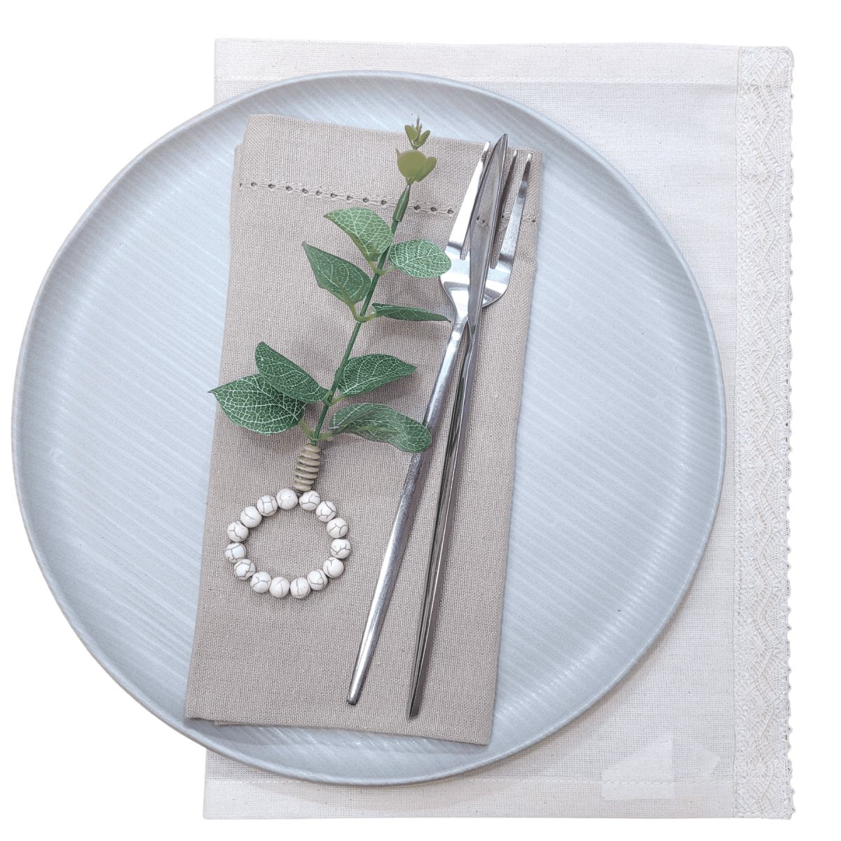 Set of 6 Eucalyptus Napkin Rings - Minimalist Table decor - Hearth Home & Living