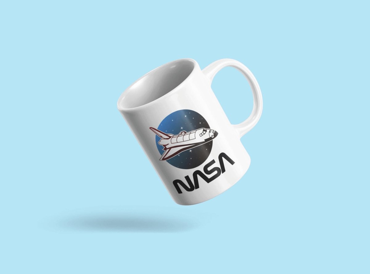 Space Ship NASA Ceramic Mug - White - Hearth Home & Living