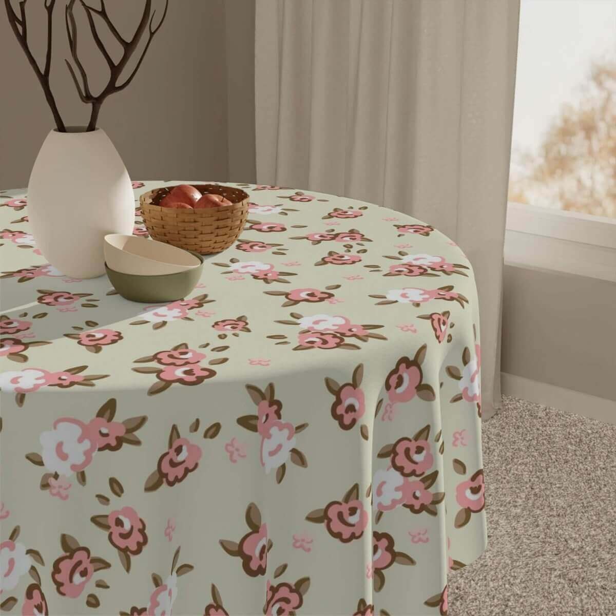 Square Tablecloth - English Rose - Hearth Home & Living