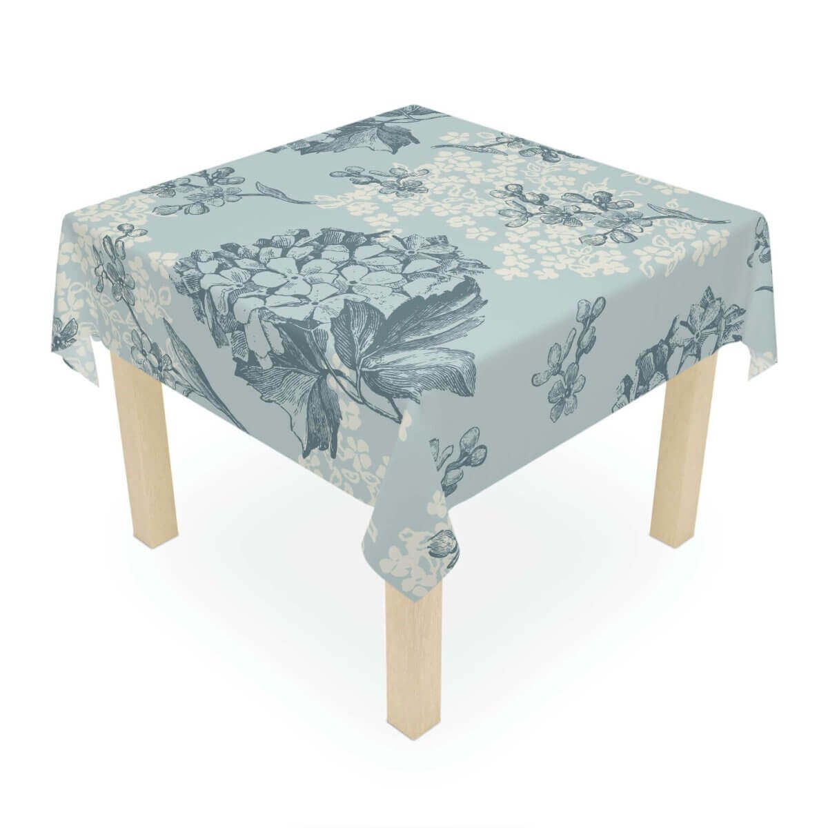 Square Tablecloth - Light Blue floral - Hearth Home & Living