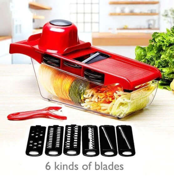 Stainless Steel 6 Blade Vegetable Slicer - Hearth Home & Living